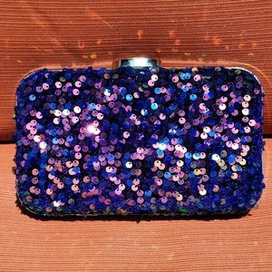 Hand-Decorated Clutch Purse with Changeable Gussets